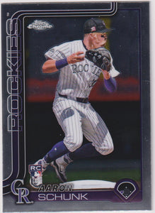 2025 Topps Chrome Baseball Aaron Schunk #238 RC