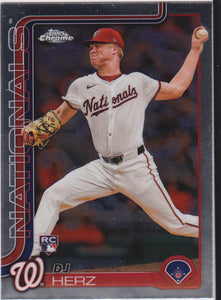 2025 Topps Chrome Baseball DJ Herz #270 RC