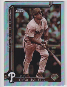 2025 Topps Chrome Baseball Sepia J.T. Realmuto #2