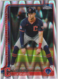 2025 Topps Chrome Baseball Ray Wave Nolan Jones #32