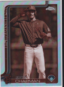 2025 Topps Chrome Baseball Sepia Matt Chapman #148