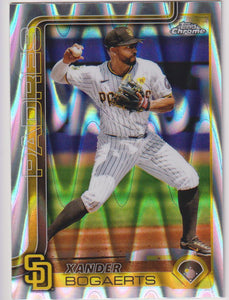 2025 Topps Chrome Baseball Ray Wave Xander Bogaerts #229