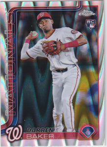 2025 Topps Chrome Baseball Ray Wave Darren Baker #231 RC