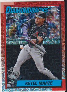 2025 Topps Series 2 1990 Topps Chrome Silver Pack Ketel Marte #T90C-103