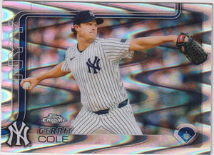 2025 Topps Chrome Baseball Ray Wave Gerrit Cole #110