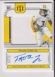 2024 Panini National Treasures Collegiate College Silhouettes Signatures 57/99 Frank Gore Jr. #CCS-FGJ RC