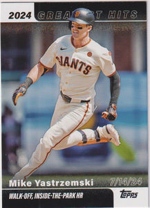 2025 Topps 2024 Greatest Hits Mike Yastrzemski #GH-19