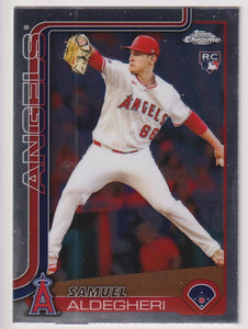 2025 Topps Chrome Baseball Samuel Aldegheri #59 Rookie