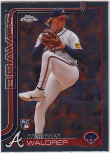 2025 Topps Chrome Baseball Hurston Waldrep #90 Rookie