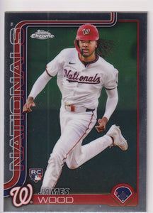 2025 Topps Chrome Baseball James Wood #132 Rookie