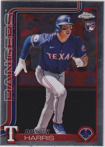 2025 Topps Chrome Baseball Dustin Harris #131 Rookie