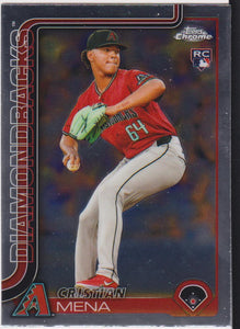 2025 Topps Chrome Baseball Cristian Mena #102 Rookie