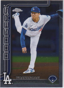 2025 Topps Chrome Baseball Yoshinobu Yamamoto #179