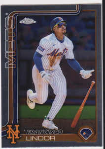 2025 Topps Chrome Baseball Francisco Lindor #170