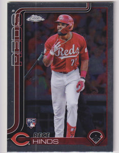 2025 Topps Chrome Baseball Rece Hinds #253 Rookie