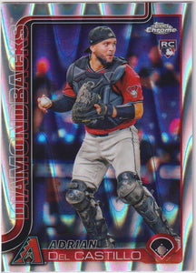 2025 Topps Chrome Baseball Raywave Refractors Adrian Del Castillo #240 Rookie