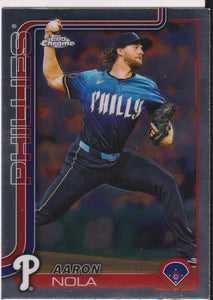 2025 Topps Chrome Baseball Aaron Nola #286