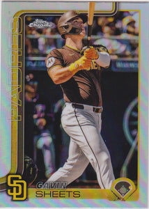 2025 Topps Chrome Baseball Refractors Gavin Sheets #158