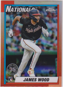 2025 Topps Chrome Baseball 1990 Topps Baseball James Wood #90CB-15