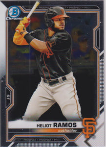 2021 Bowman Baseball Chrome Prospects Heliot Ramos #BCP-69