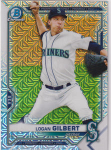 2021 Bowman Baseball Chrome Prospects Mojo Refractor Logan Gilbert #BCP-58