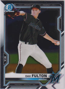 2021 Bowman Baseball Chrome Prospects Dax Fulton #BCP-32