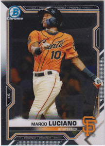 2021 Bowman Baseball Chrome Prospects Marco Luciano #BCP-8