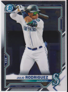 2021 Bowman Baseball Chrome Prospects Julio Rodriguez #BCP-86
