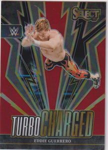2024 Panini Select WWE Turbocharged Red Wave Prizms 02/99 Eddie Guerrero #15