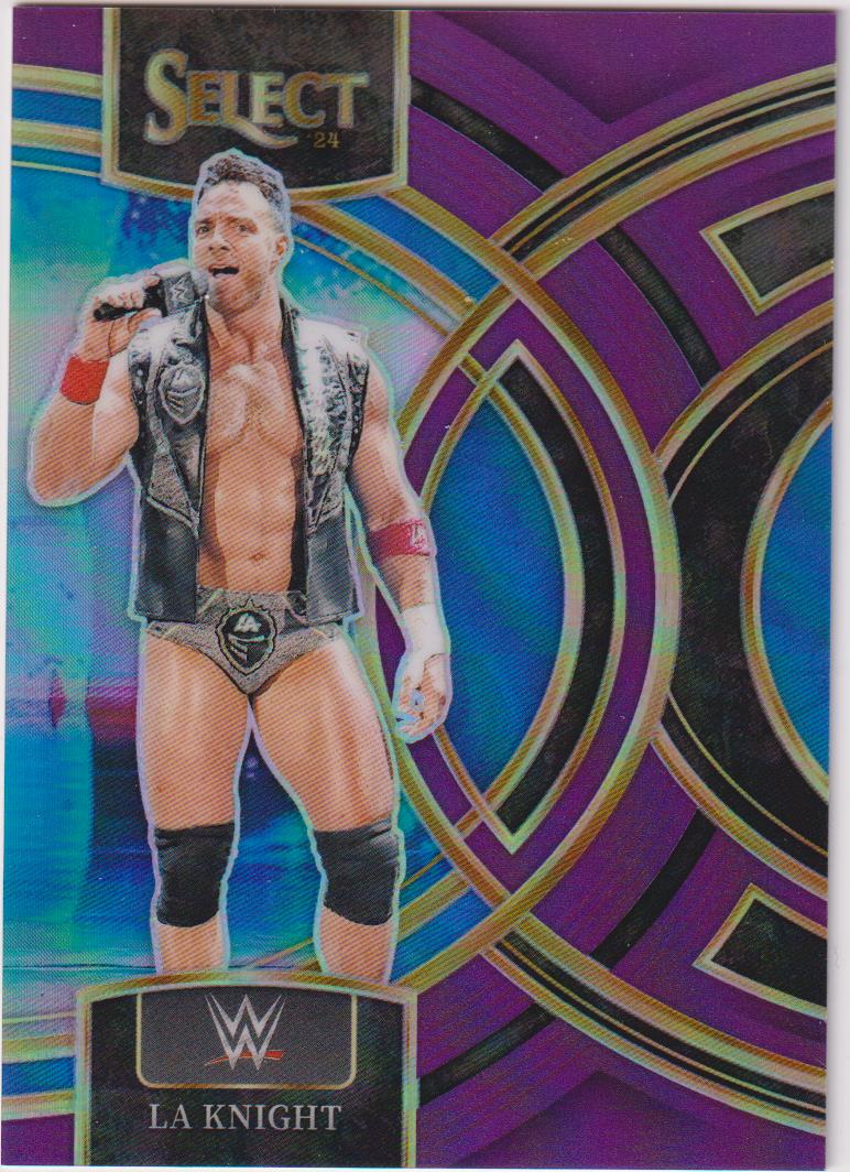2024 Panini Select WWE Purple Prizms 33/99 LA Knight #170