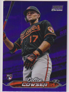 2024 Topps Stadium Club Purple Chrome 49/75 Colton Cowser #86 RC