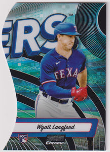2024 Topps Stadium Club Triumvirates Black 34/99 Wyatt Langford #TRI-24