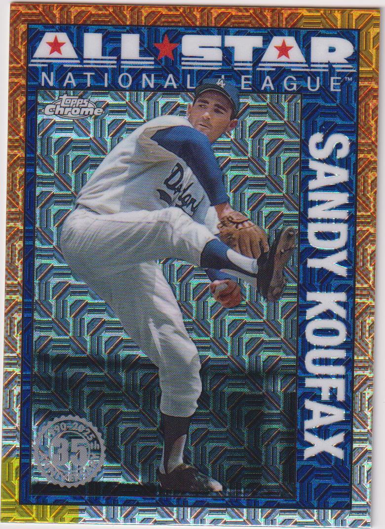 2025 Topps Series 2 1990 Topps Chrome Silver Pack All-Stars Sandy Koufax #90ASC-46