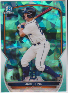 2023 Bowman Chrome Sapphire Edition Prospects Aqua 61/99 Jace Jung #BCP-215