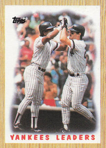 1987 Topps Yankees Leaders #406