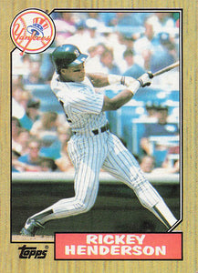 1987 Topps Rickey Henderson #735