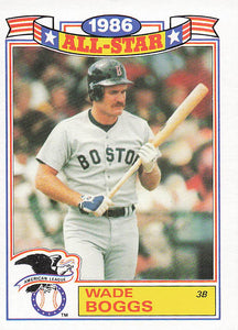 1987 Topps Rack Pack Glossy All-Stars Wade Boggs #15