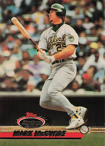 1993 Topps Stadium Club Mark McGwire #478
