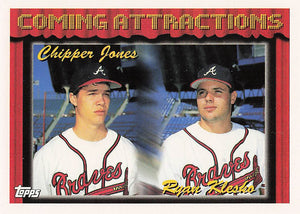 1994 Topps Coming Attractions Chipper Jones - Ryan Klesko #777