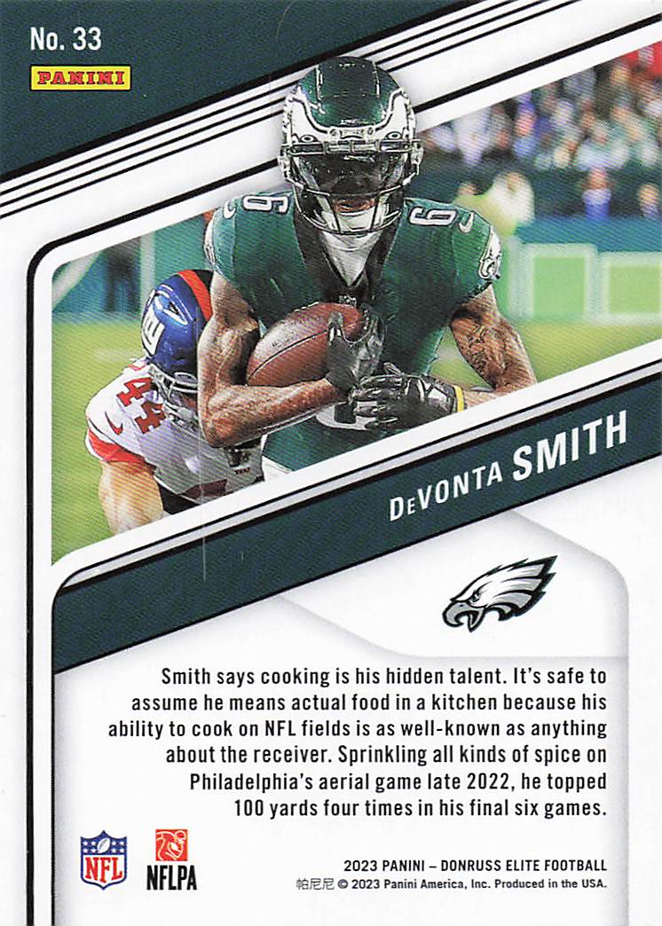 2023 Donruss Elite Football DeVonta Smith #33