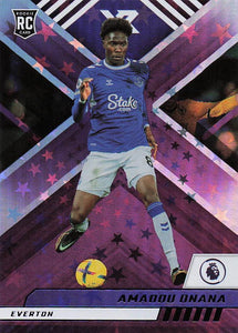 2022-23 Chronicles Soccer XR Premier League Purple Astro Amadou Onana #111 RC