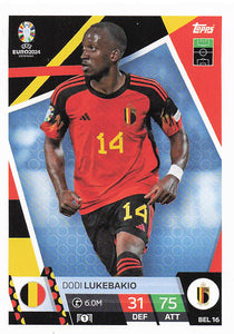 2024 Topps UEFA Euro 2024 Match Attax Dodi Lukebakio #BEL16