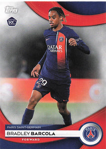 2023-24 Topps Paris Saint Germain Team Set Bradley Barcola #25 RC