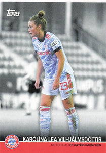 2021-22 Topps FC Bayern München Team Set Karolina Lea Vilhjalmsdottir #BCW-KV