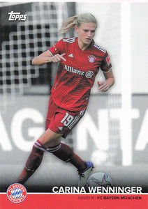 2021-22 Topps FC Bayern München Team Set Carina Wenninger #BCW-CW