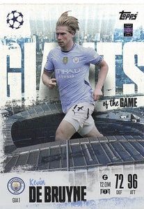 2024-25 Topps UEFA Club Competitions Match Attax Giants of the Game Limited Edition Kevin de Bruyne #GIA1