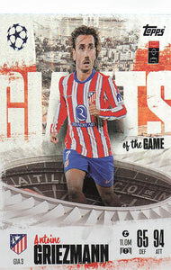 2024-25 Topps UEFA Club Competitions Match Attax Giants of the Game Limited Edition Antoine Griezman #GIA 3