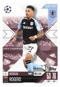 2024-25 Topps UEFA Club Competitions Match Attax Morgan Rogers #4