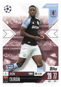 2024-25 Topps UEFA Club Competitions Match Attax Jhon Duran #5