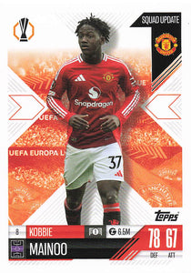 2024-25 Topps UEFA Club Competitions Match Attax Kobbie Mainoo #8